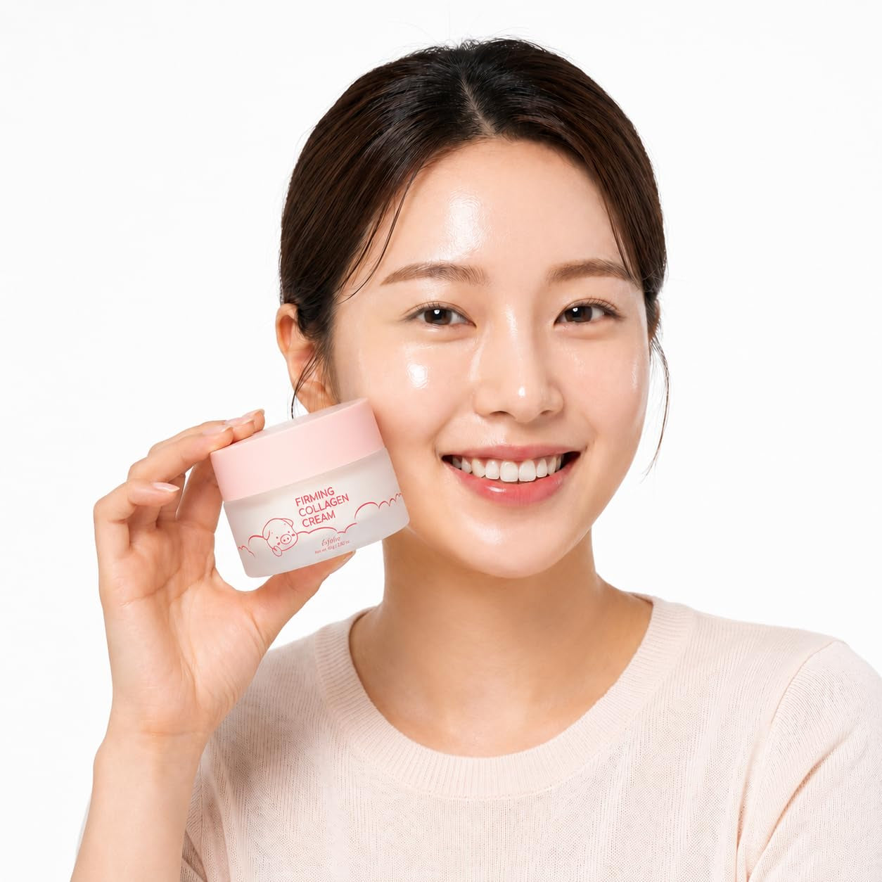 Made in Korea Collagen Nourishing Cream 2.82 Oz, Daily Facial Moisturizer with Collagen, Lightweight Face Cream for Soft and Comfortable Skin, Fast Absorbing Korean Skincare