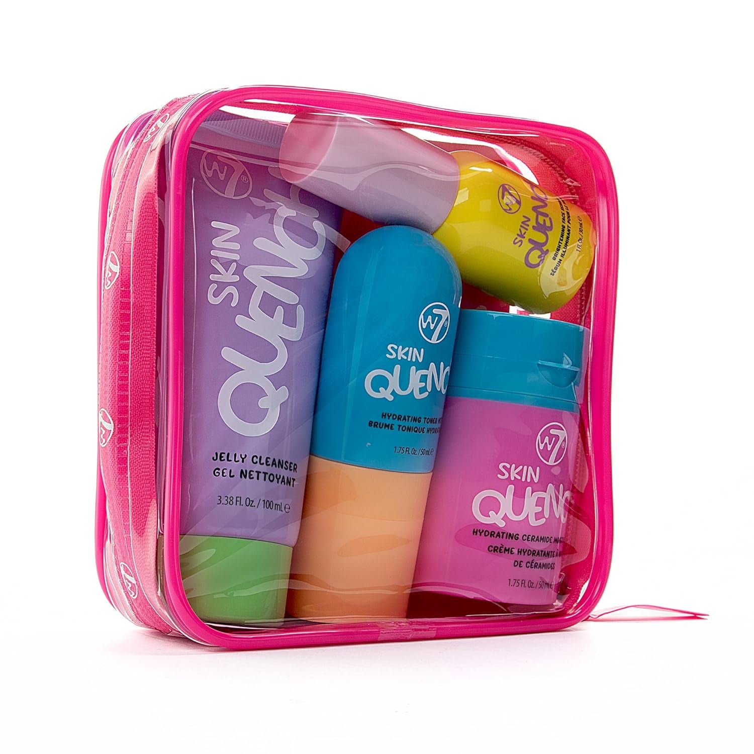 Skin Quench Full Size Skincare Set - Hydrating Skincare Bundle with Aloe Vera & Ceramides - Complete & Long-Lasting Moisturizing At-Home Routine - Travel Friendly