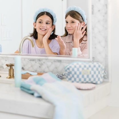 Dew-O Kit Kids Skin Care Set with Cleanser & Moisturizer | Skincare for Kids Face Wash + Travel Bag | Gentle Teen Skin Care