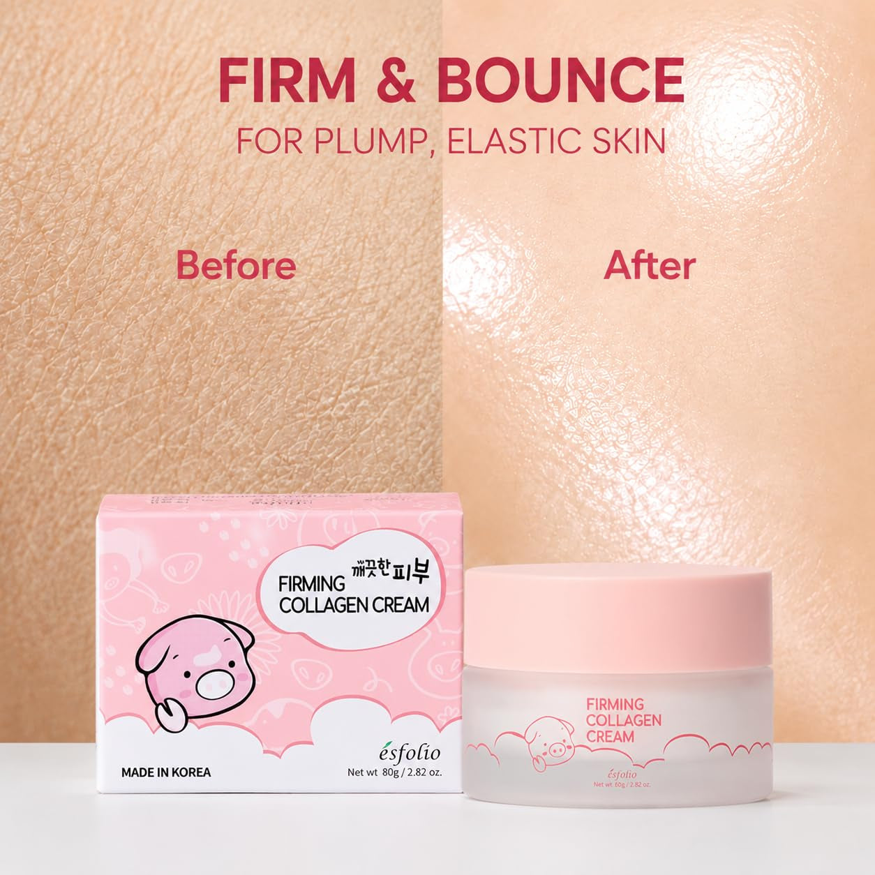 Made in Korea Collagen Nourishing Cream 2.82 Oz, Daily Facial Moisturizer with Collagen, Lightweight Face Cream for Soft and Comfortable Skin, Fast Absorbing Korean Skincare