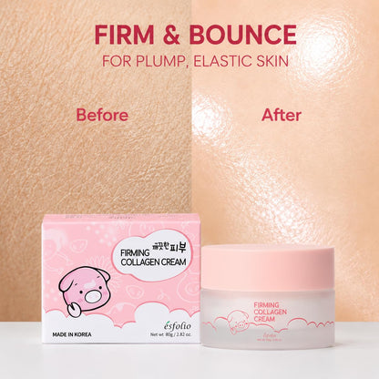 Made in Korea Collagen Nourishing Cream 2.82 Oz, Daily Facial Moisturizer with Collagen, Lightweight Face Cream for Soft and Comfortable Skin, Fast Absorbing Korean Skincare