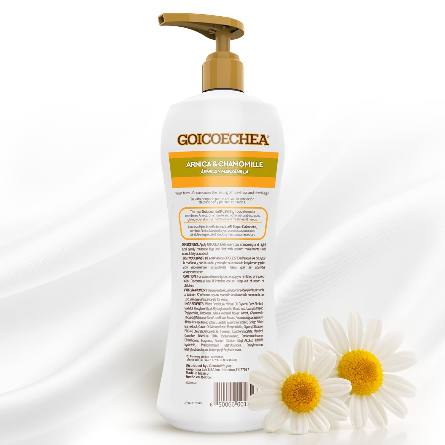 Arnica & Chamomile Body Lotion | Soothes Tired Legs; Hydrates & Refreshes Skin; Non-Greasy Daily Formula; Varicose Veins Cream; Improves Appearance of Varicose Veins, 13.5 Oz, 1-Pack