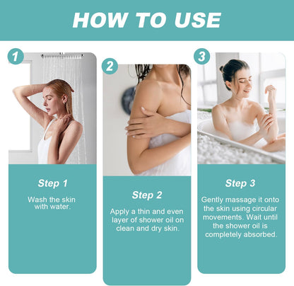 KAYZIU Skin Bath Oil so Soft & Sensual, Moisturizing, Smoothing, Softens Dry or Rough Skin, Lily, Rosemary, Aloe Vera Scent