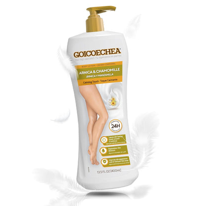 Arnica & Chamomile Body Lotion | Soothes Tired Legs; Hydrates & Refreshes Skin; Non-Greasy Daily Formula; Varicose Veins Cream; Improves Appearance of Varicose Veins, 13.5 Oz, 1-Pack