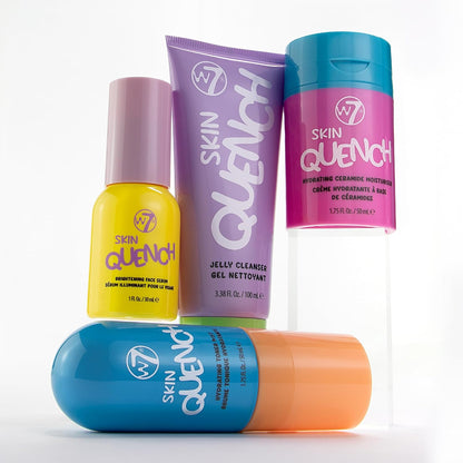 Skin Quench Full Size Skincare Set - Hydrating Skincare Bundle with Aloe Vera & Ceramides - Complete & Long-Lasting Moisturizing At-Home Routine - Travel Friendly